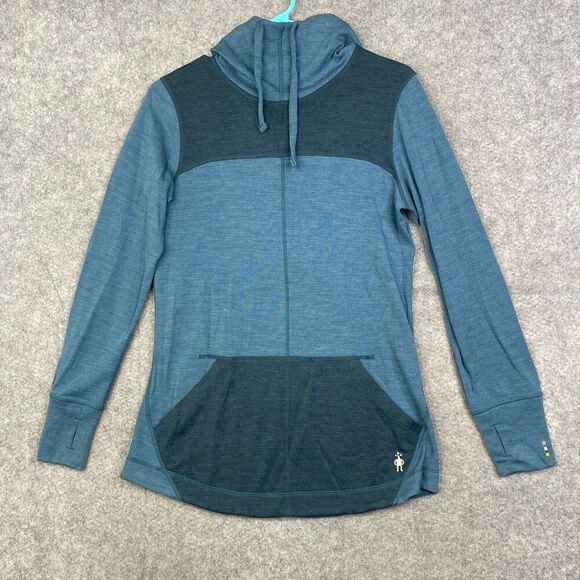 SmartWool Women's Merino 250 Hoodie Mediterranean Green Small - Picture 1 of 11
